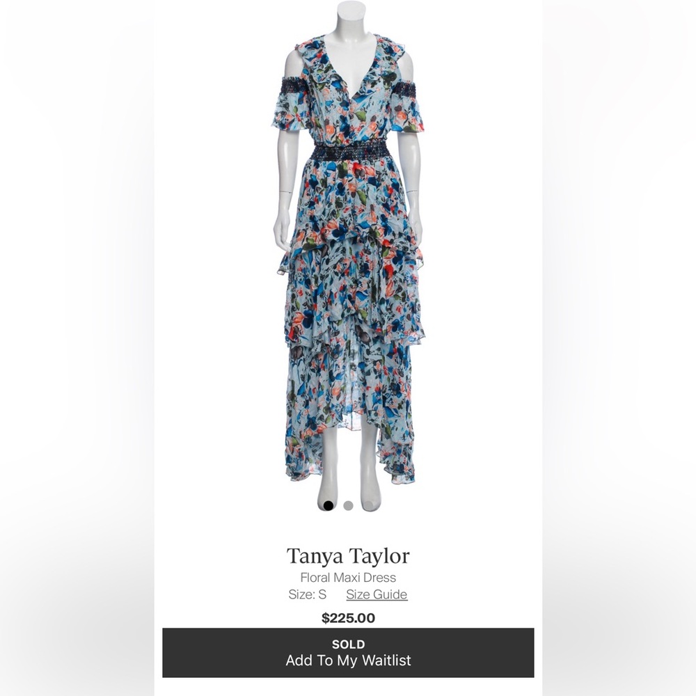 Tanya Taylor size small
Floral Maxi Dress